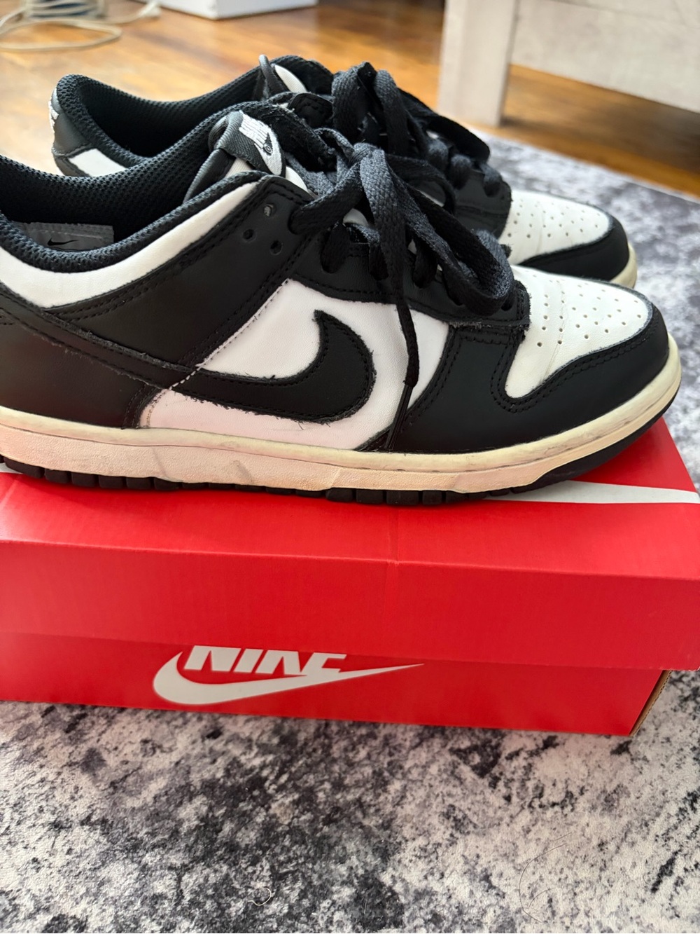 Nike Black and White Low-Top Sneakers